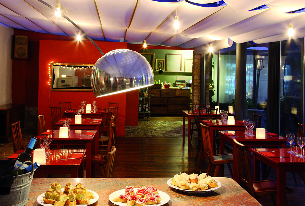 Restaurant romàntic del Hotel Aiguaclara a Begur